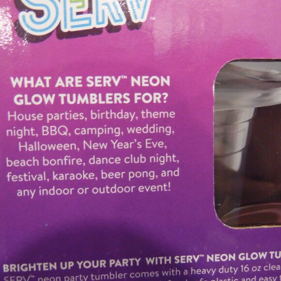 SERV Neon Glow Tumblers - Picture 3 of 10